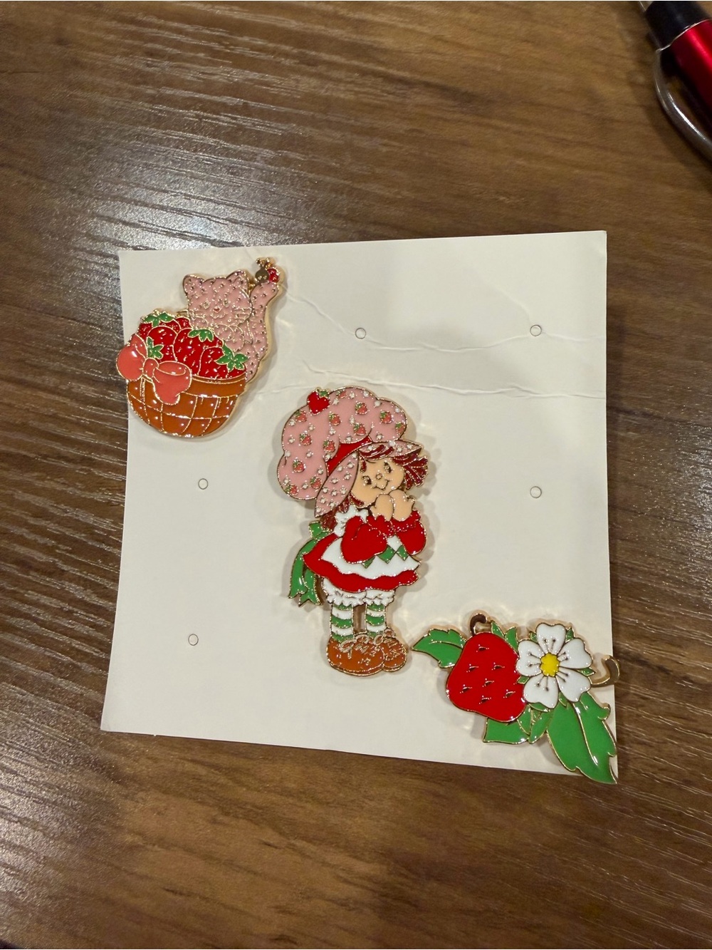 Strawberry Girl Enamel Pin Set